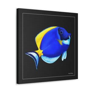 Powder Blue Tang Reef Aquarium Canvas Wall Art for Coral and Fish ...