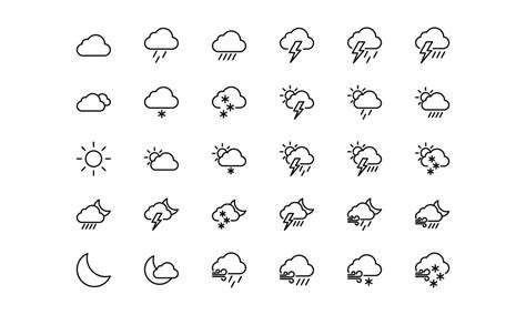 set of weather logo design vector 25344986 Vector Art at Vecteezy