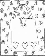 Purse Handbag Coloring Pages sketch template