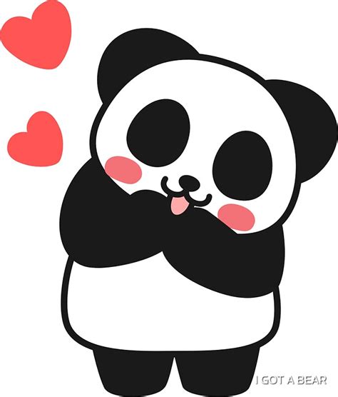 "Panda Cute Cute Sticker" Stickers by I GOT A BEAR | Redbubble