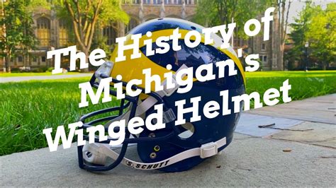 The history of Michigan's winged helmet - YouTube