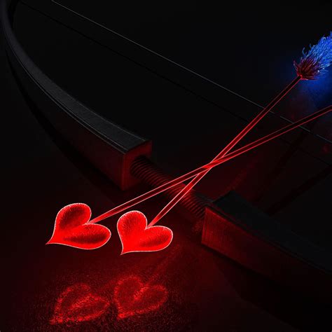 Valentine Arrows Heart Shaped iPad Air Wallpapers Free Download