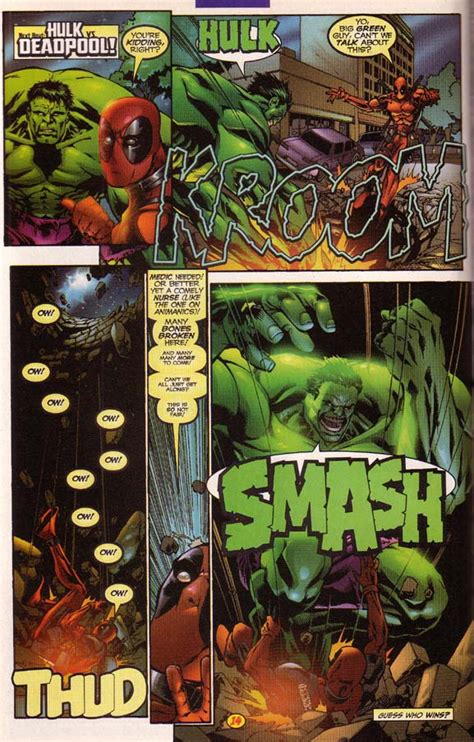 ComicPageOfTheWeekend: Hulk Vs. Deadpool! | G33K Life