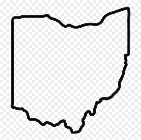 Ohio Outline Rubber Stamp State Rubber Stamps Stamptopia - Ohio Outline ...