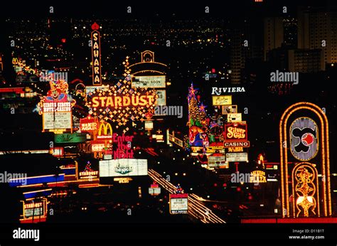 1990s LAS VEGAS NV LAS VEGAS BOULEVARD THE STRIP USA Stock Photo ...