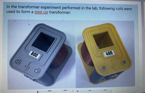 Solved In the transformer experiment performed in the lab, | Chegg.com