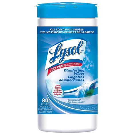 Lysol Disinfecting Surface Wipes, Spring Waterfall (80 Wipes) | The ...