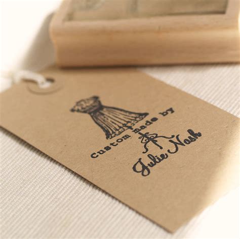 Personalised 'Custom Made By..' Stamp By Pretty Rubber Stamps | notonthehighstreet.com