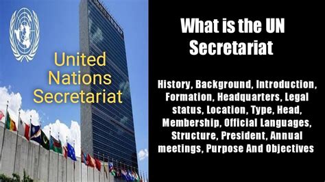 United Nations Secretariat | Secretariat of UN | Secretariat || 5min ...