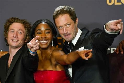 jeremy allen white, ayo edeberi, and ebon moss-bachrach in 2024 | Jeremy allen white, Movie club ...