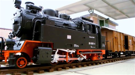 G scale RC Steam Locomotive 996001 - YouTube