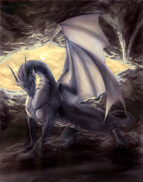 Cave Dragon Painting by Rob Carlos - Fine Art America