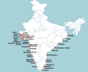 indian sea ports biggest map largest transport 99% full details