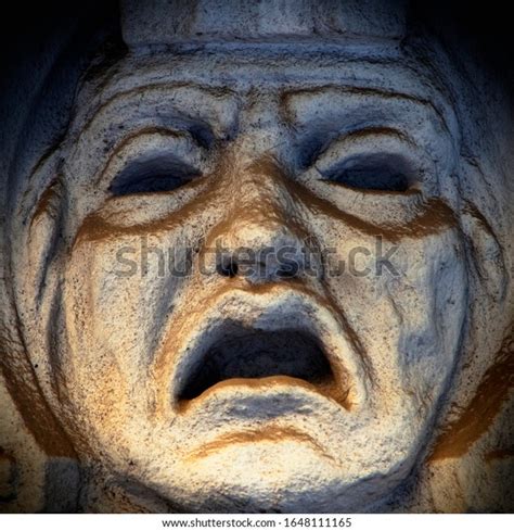 Fragment Ancient Statue God Fear Phobos Stock Photo 1648111165 ...