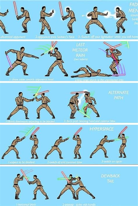 The Ultimate jedi Lightsaber Techniques Guide You Need In Your Life http://thegeeksdaily.com ...