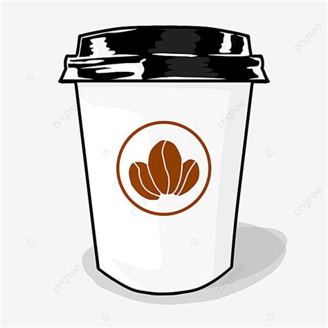 Paper Coffee Cup Clipart Transparent Background, Paper Cup Cartoon Design, Paper Cup, Coffee ...