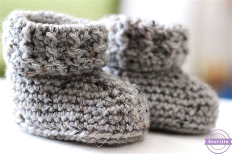 The Parker Crochet Baby Booties - Sewrella