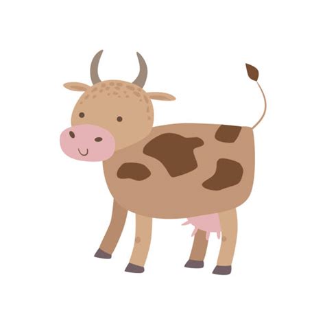 Brown Cow Illustrations, Royalty-Free Vector Graphics & Clip Art - iStock