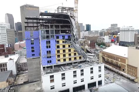 Drone footage shows damage after New Orleans Hard Rock Hotel collapse ...