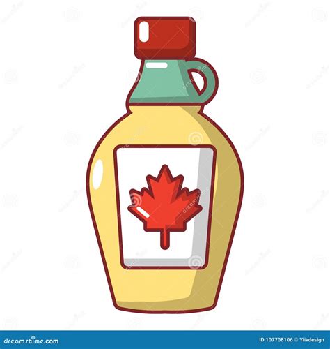 Maple Syrup Icon, Cartoon Style Stock Vector - Illustration of breakfast, fancy: 107708106