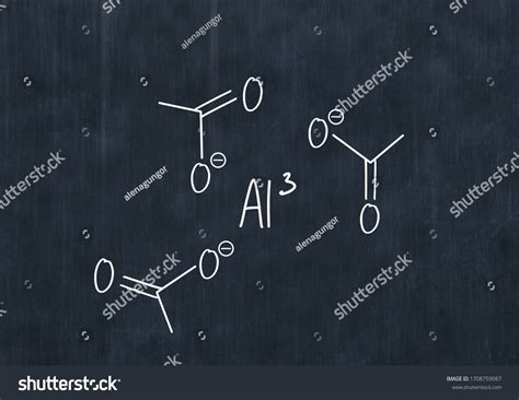 Aluminium Acetate Handwritten Chemical Formula On Stock Illustration ...