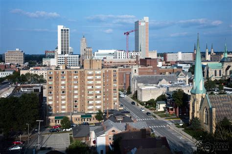 Fort Wayne, Indiana downtown skyline