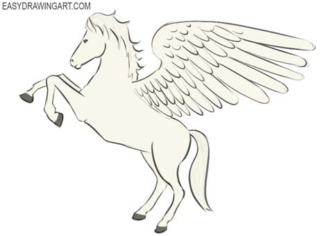 How to Draw Pegasus - Easy Drawing Art