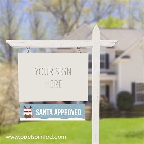 Christmas real estate sign riders – PixelsPrinted