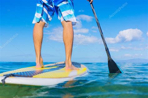 Stand Up Paddle Surfing In Hawaii — Stock Photo © EpicStockMedia #32589219