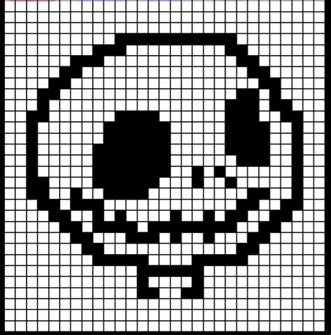 Creative Twist Crochet: Jack Skellington Pixel Art