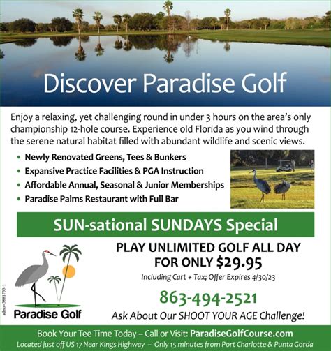 Discover Paradise Golf, Paradise Golf Course, Arcadia, FL