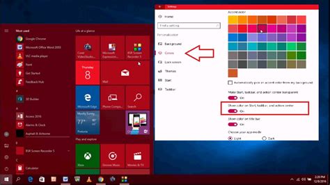 How To Change Start Menu Color in Windows 10 PC - YouTube