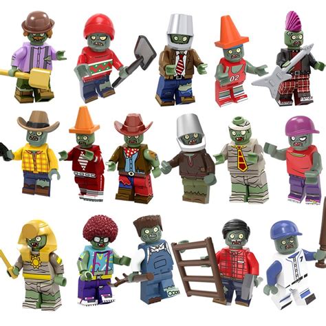 Zombies Set Plants vs. Zombies Minifigures Lego Compatible Halloween Set