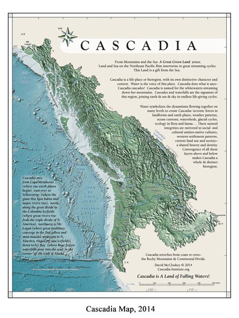 Cascadia, Geography of Bioregion, Name, Flag, Images & Maps, Philosophy, etc.