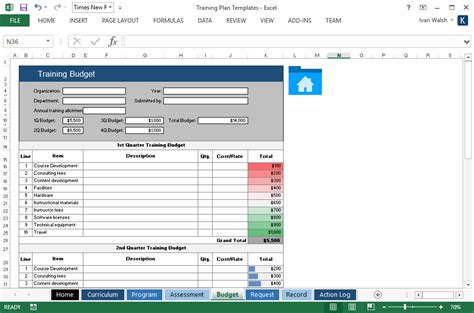 Training Plan Templates (7 MS Word + 7 Excel Spreadsheets)