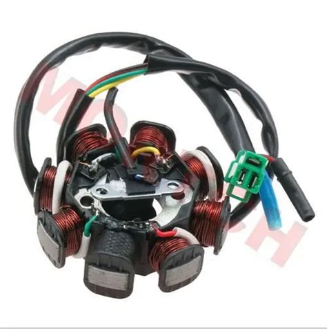 Chinese scooter GY6 parts GY6 50cc 8 Pole Stator 5 Wires for Chinese Scooter ATV Go Karts Moped ...