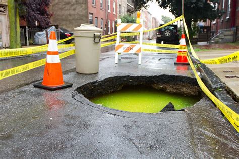 Philadelphia Sinkhole Looks Like It Has Radioactive Ooze In It, But It ...