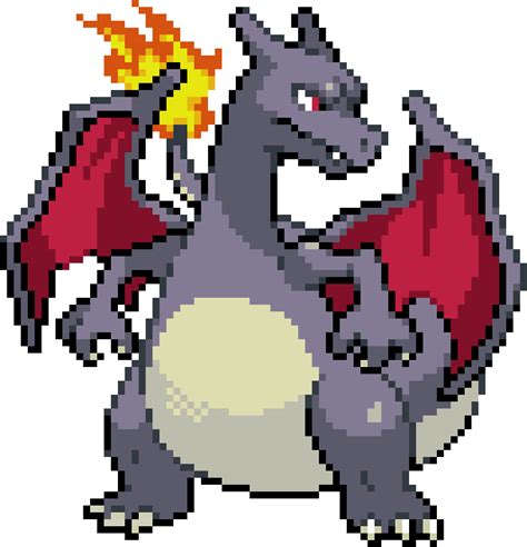 Shiny Charizard #006 - Generation 4 Pokemon Sprites | OpenSea