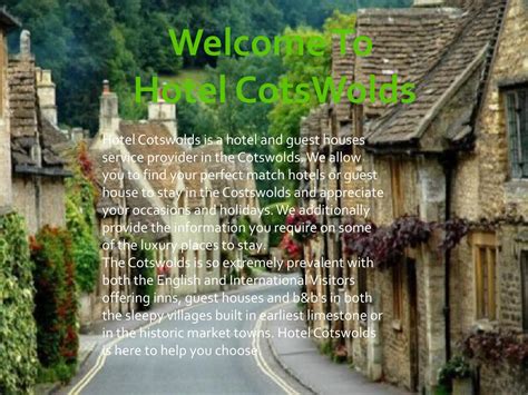 Hotels and Guest Houses in the Cotswolds by hotelcotswolds - Issuu