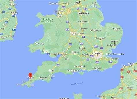 North Cornwall England Map