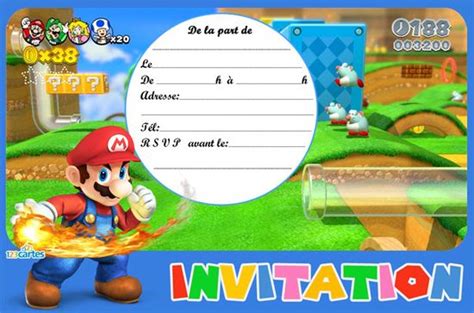 Arriba 90+ imagen carte anniversaire mario a imprimer - fr.thptnganamst ...