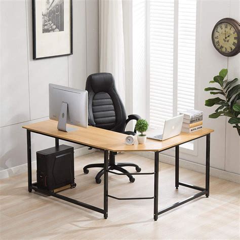 Free 2-day shipping. Buy Ktaxon 90° L-Shaped Desk Corner Latop Computer ...