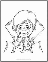 Young Vampire Coloring Page  Print It Free sketch template
