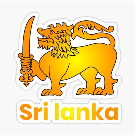 "sri lanka lion" Sticker for Sale by RasiArt | Redbubble