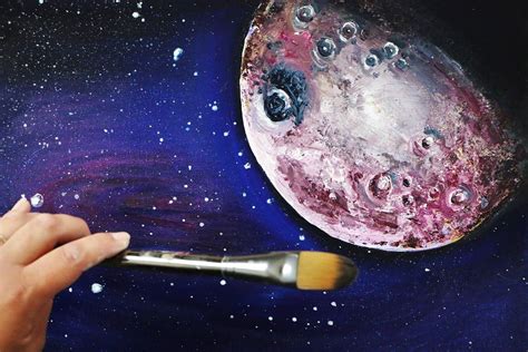 Planet in the Cosmos Painting Tutorial & a FREE GIFT for EVERYONE WHO WATCHES!!!! | Planet ...