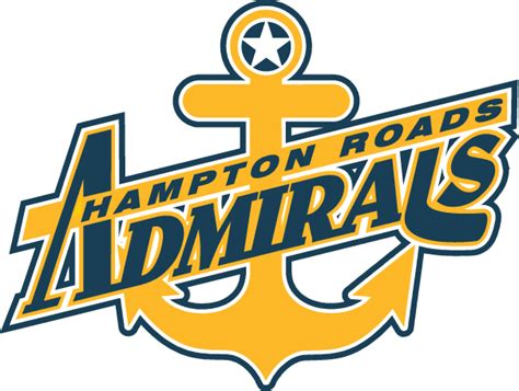 Hampton Roads Admirals Primary Logo | Sports logo inspiration, Hampton roads, Hockey logos