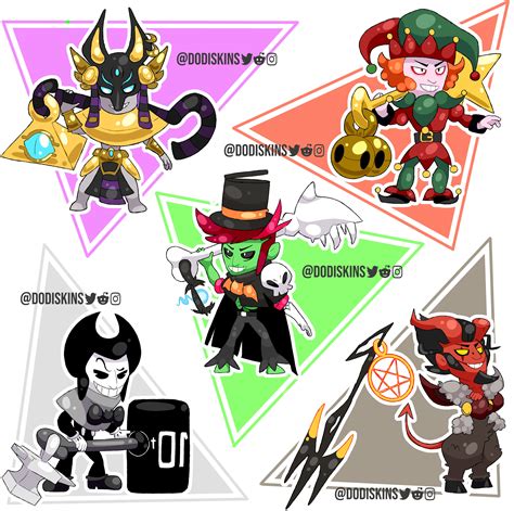 Mortis skins based on the winners skins of the Supercell Make : r/Brawlstars