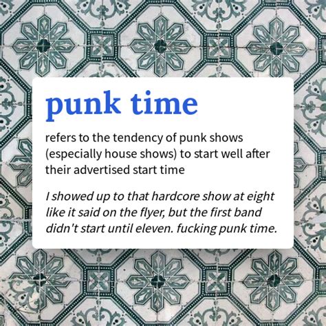 Urban Dictionary on Twitter: "punk time - https://buff.ly/3wD6laM"