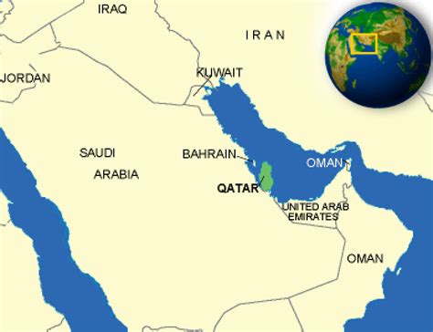 Map of Qatar. | - CountryReports