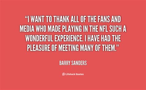 Barry Sanders Quotes. QuotesGram